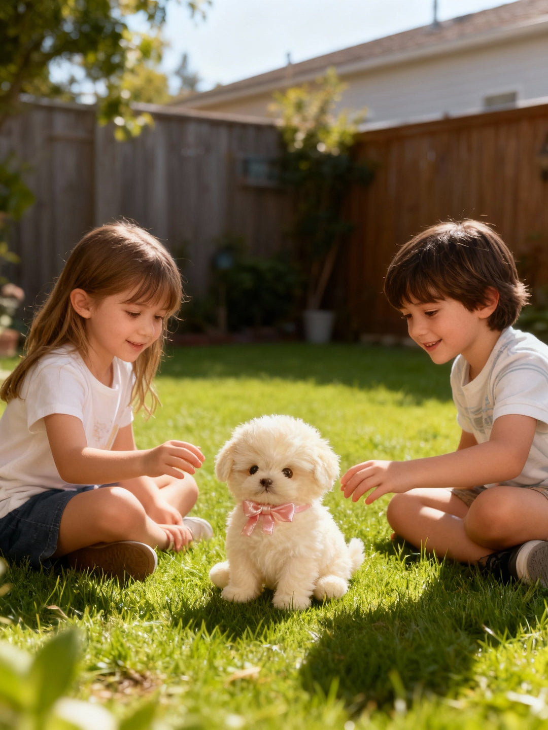 Azura | Nicoo Interactive Robot Puppy | Walks, Barks, Wags Tail | Plush, Battery-Operated Toy