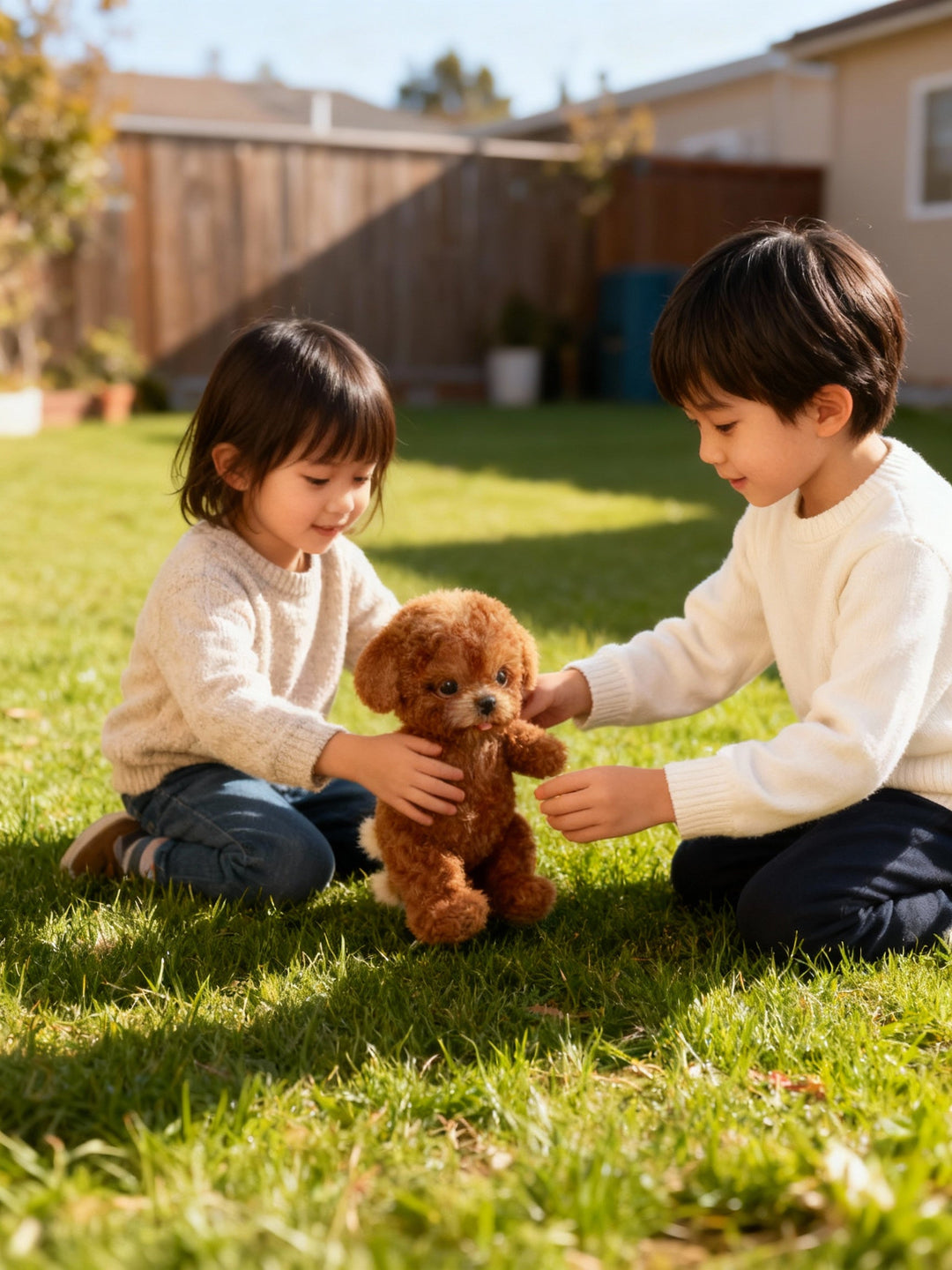 Azura | Nicoo Interactive Robot Puppy | Walks, Barks, Wags Tail | Plush, Battery-Operated Toy