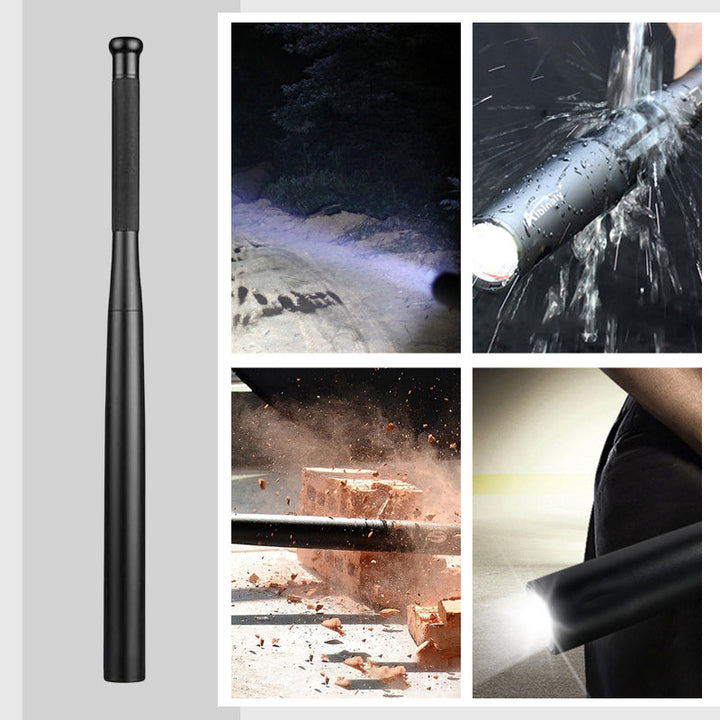 Azura | Baseball Bat Shaped LED Flashlight | Aluminum Alloy, 3 Lighting Modes | Emergency & Utility Use