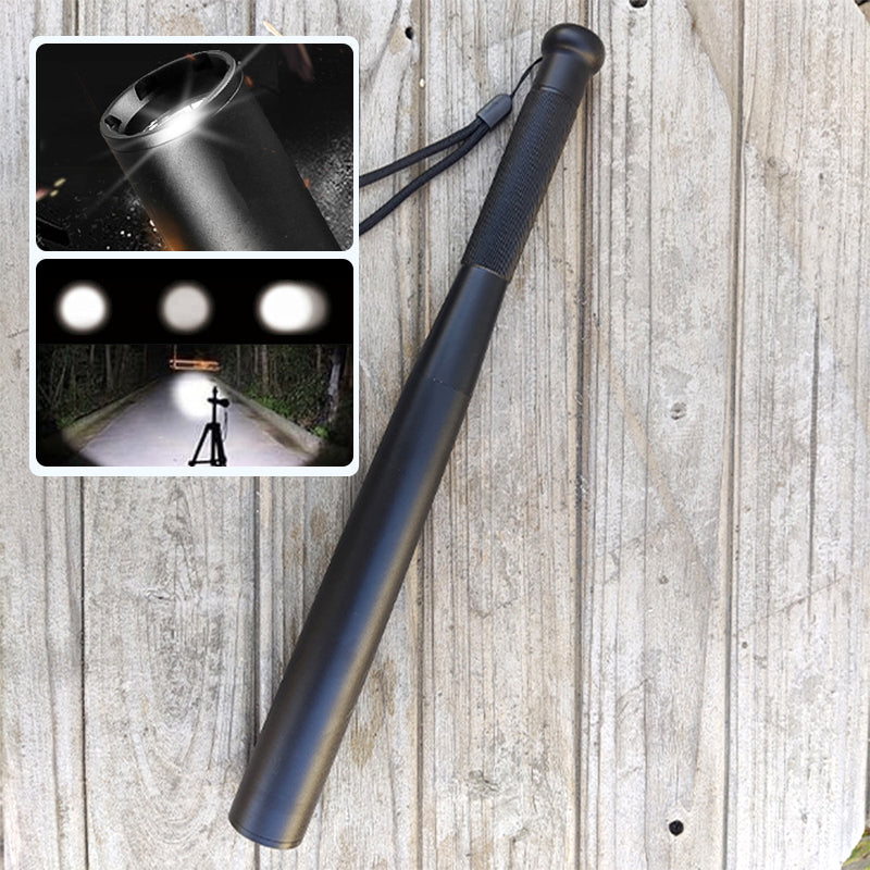 Azura | Baseball Bat Shaped LED Flashlight | Aluminum Alloy, 3 Lighting Modes | Emergency & Utility Use