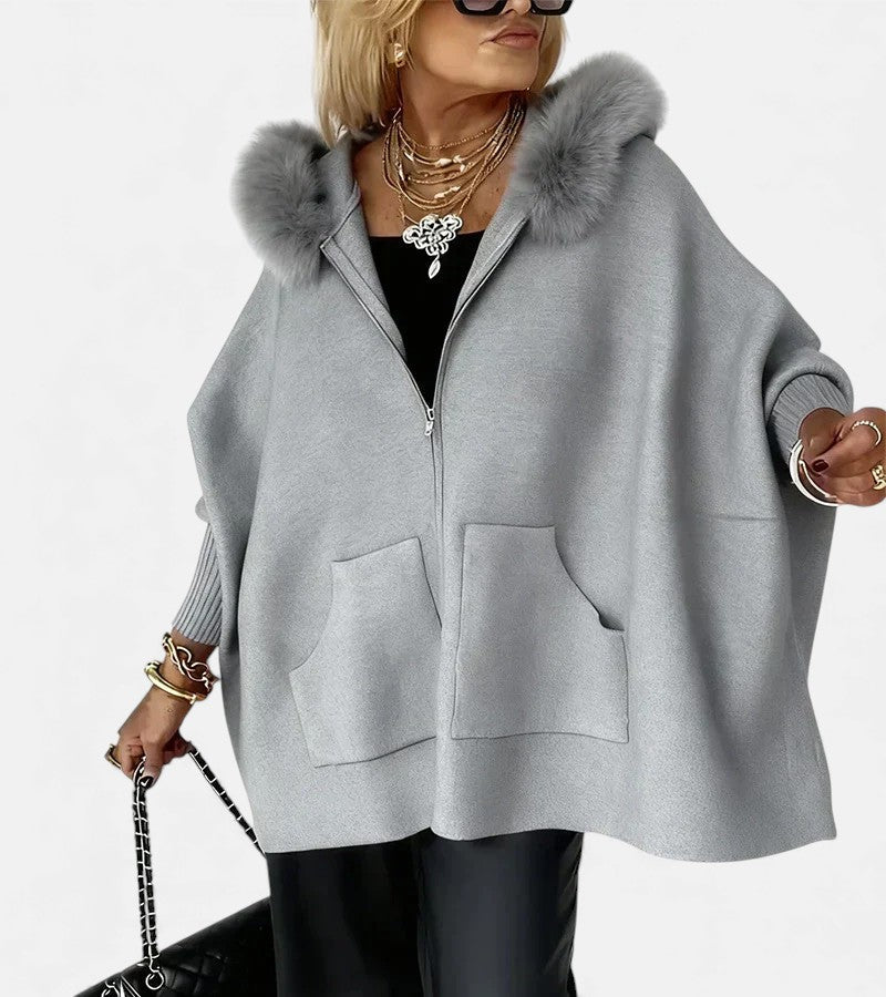 ARABELLE™ | Casual Hooded Coat with Fur Collar