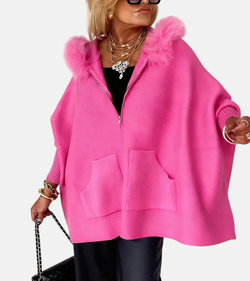 ARABELLE™ | Casual Hooded Coat with Fur Collar