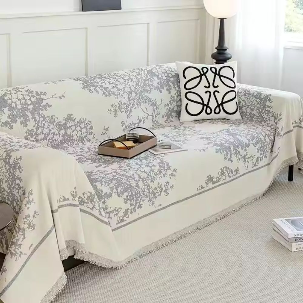 BowLift | Chenille Flowerfield Sofa Cover