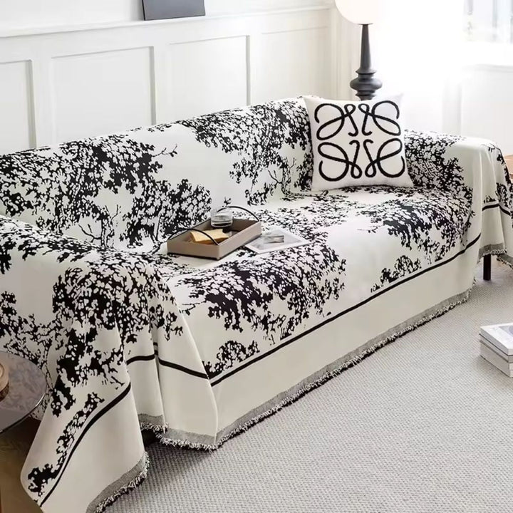 BowLift | Chenille Flowerfield Sofa Cover