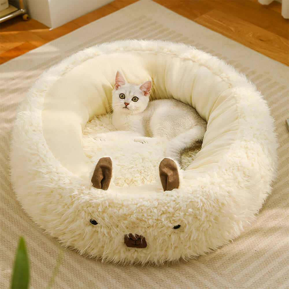Azura | Alpaca-shaped, fluffy, warm, detachable dog and cat bed