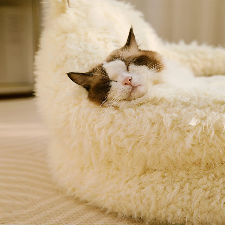 Azura | Alpaca-shaped, fluffy, warm, detachable dog and cat bed
