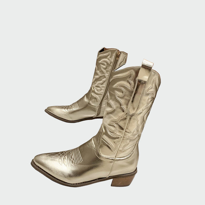 Metallic Cowboy Boots