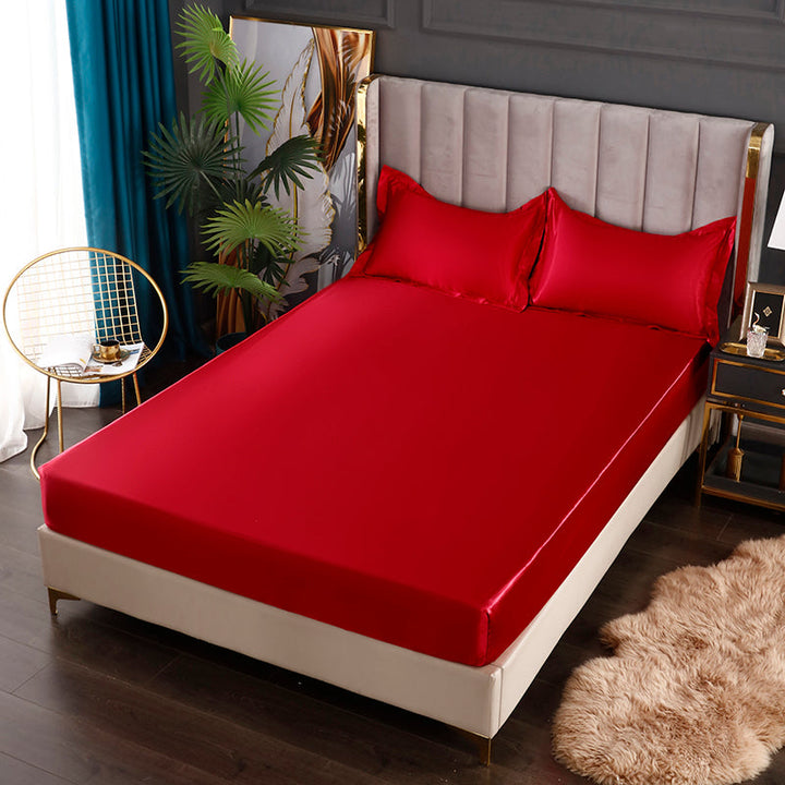 Silk Satin Elastic Fitted Sheet with FREE* Silk Satin Pillowcases Bowlift