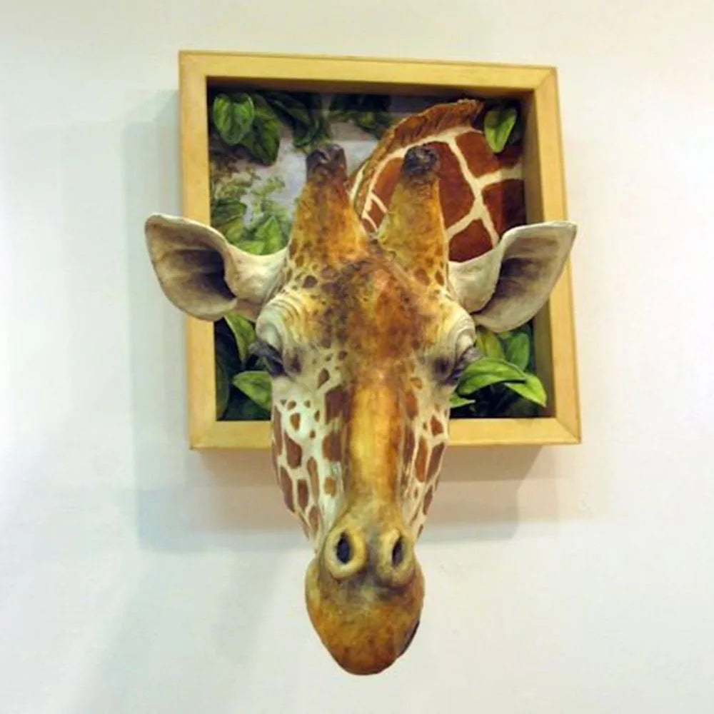 BowLift | Giraffe head - Wall decoration - 3D sculpture - Lifesize decoration