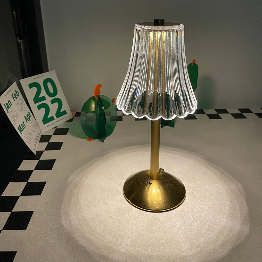 BowLift | RadiantGold – Elegant Portable Table Lamp