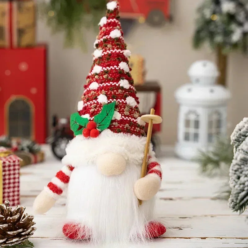 BowLift | Christmas Gnome Decoration | LED Night Light | Warm Glow Holiday Ornament