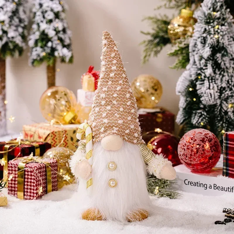 BowLift | Christmas Gnome Decoration | LED Night Light | Warm Glow Holiday Ornament