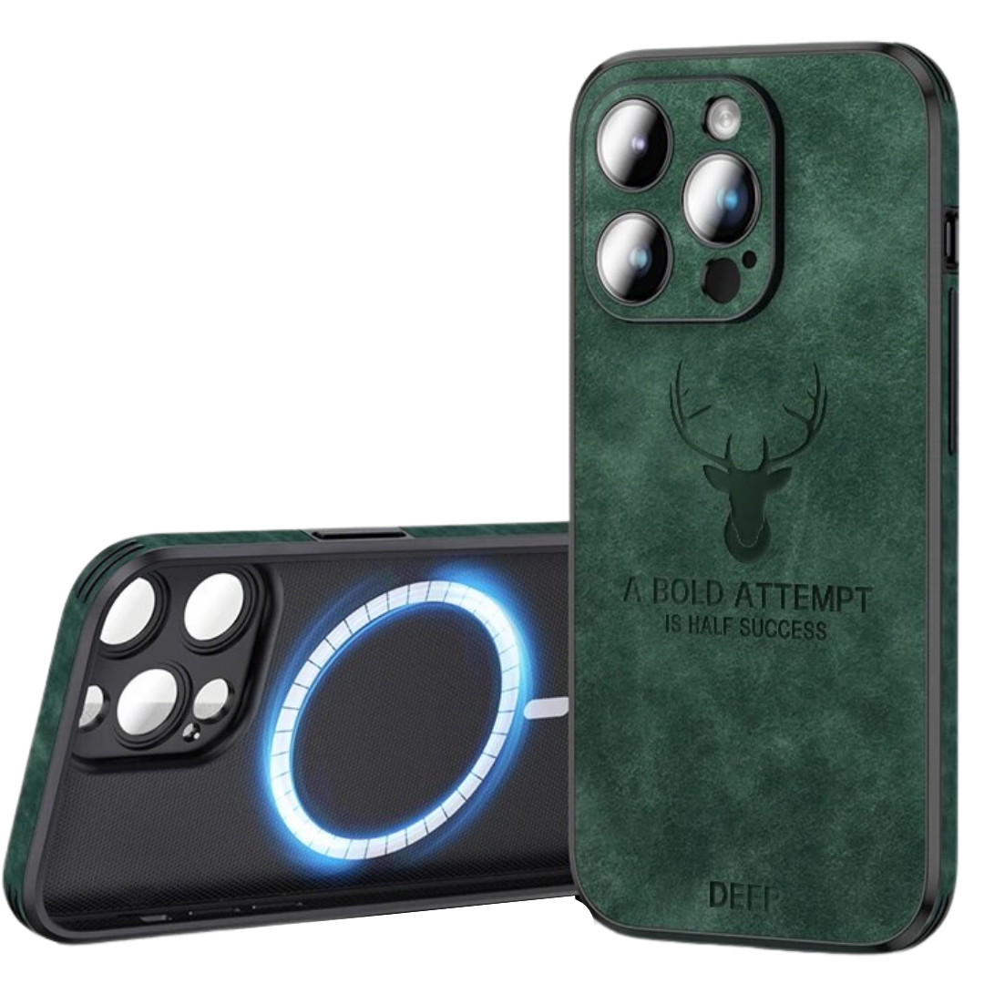 Azura | Deer - Luxury Leather iPhone Case with Stylish Design and Shockproof Protection