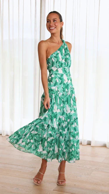 Eliza - One-Shoulder Midi Dress