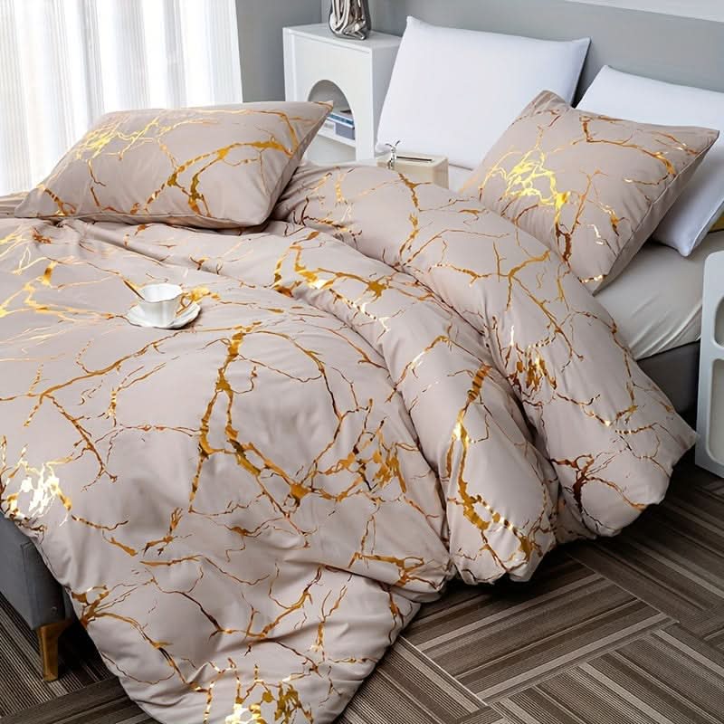 BowLift | Marble Design Duvet Cover Set for Modern Bedroom