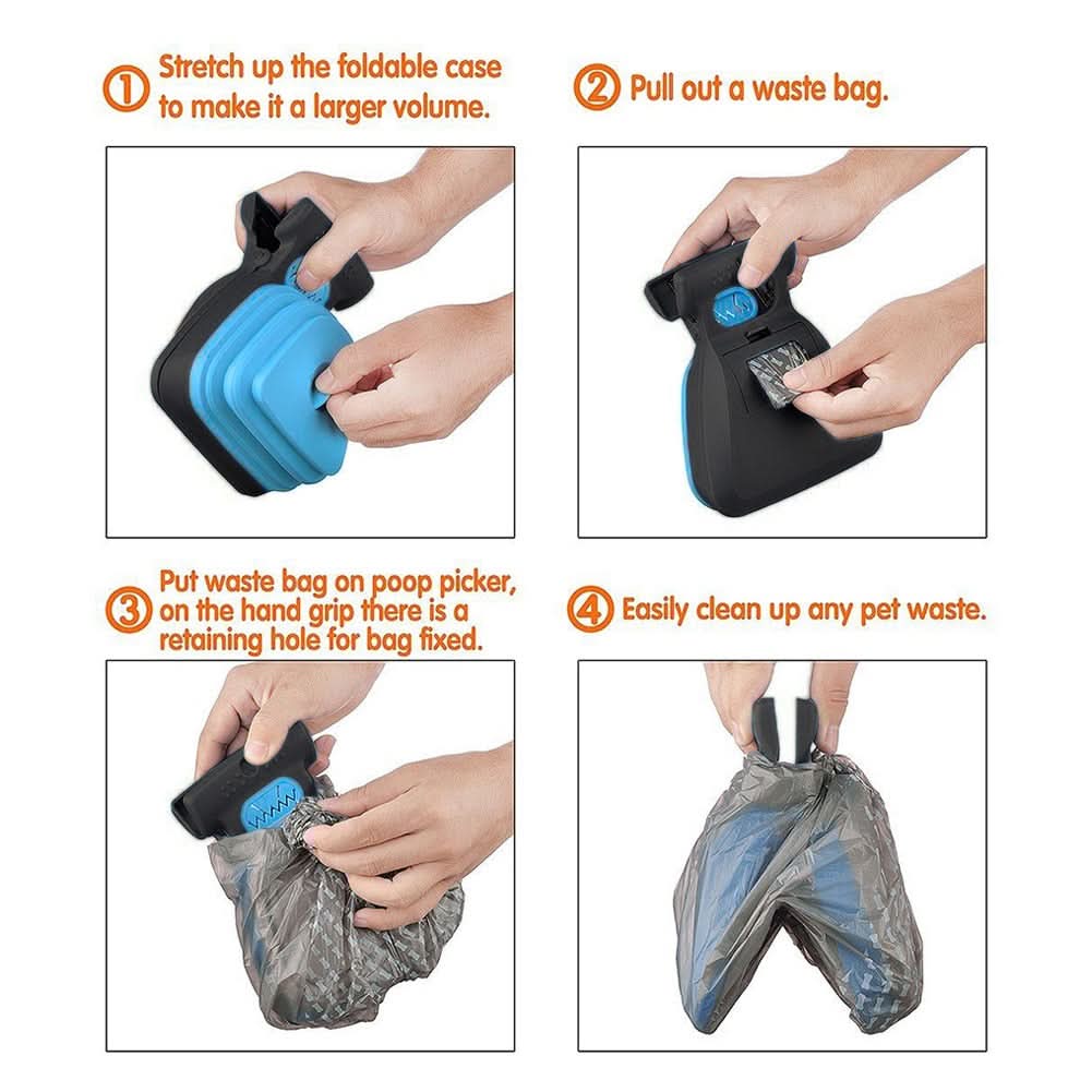 Azura | PAWPICK SCOOPER – Portable dog poop scooper with clip & one-handed operation