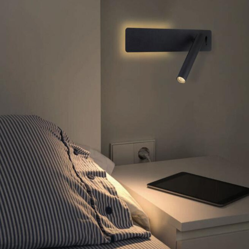 Azura | Rotatable LED Reading Wall Light for the Bed