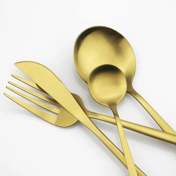 BowLift | High-Quality Stainless Steel Cutlery Set for 6 People - Elegant Cutlery Collection