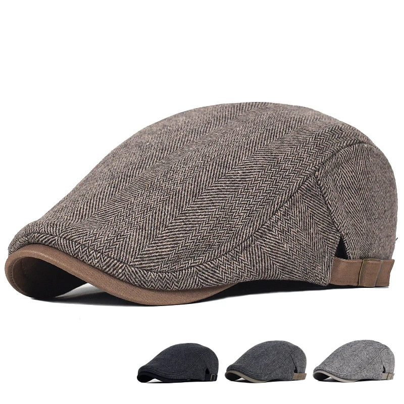 Beeckhoven™ | Modern Men's Cap with Herringbone Pattern