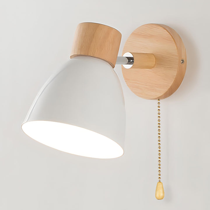 BowLift | Nordic-modern hanging switch wall lamp made of wood