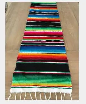 Azura | Boho Vibrant Mexican Serape Blanket