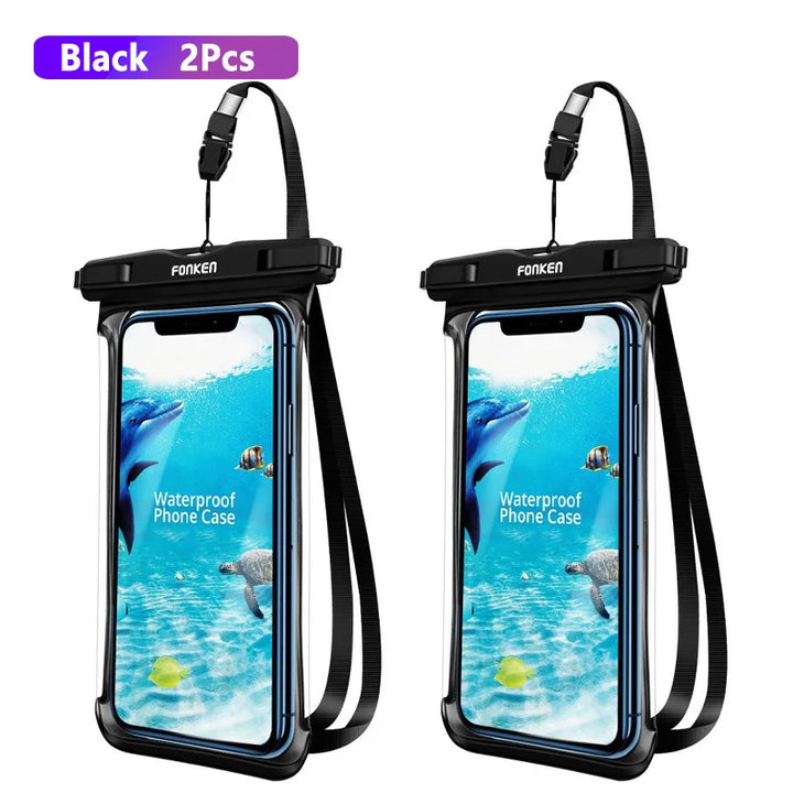 Azura | Waterproof Smartphone Case DryVault | Full View Design | Side Accessible | With Carrying Strap