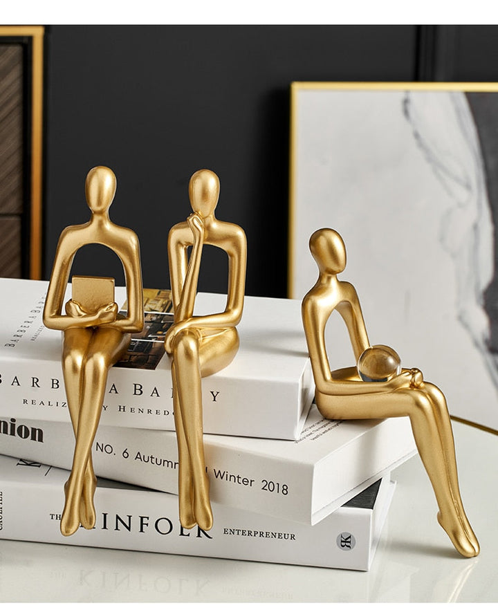 BowLift | Modern Figurines Abstract Home Decor Sculpture