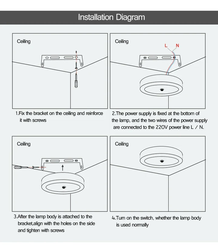 BowLift | Motion Sensor LED Ceiling Lights – Smart Lighting for Your Home