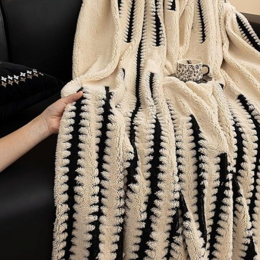 BowLift | Elegant Plush Sofa Cover with Tufted Details