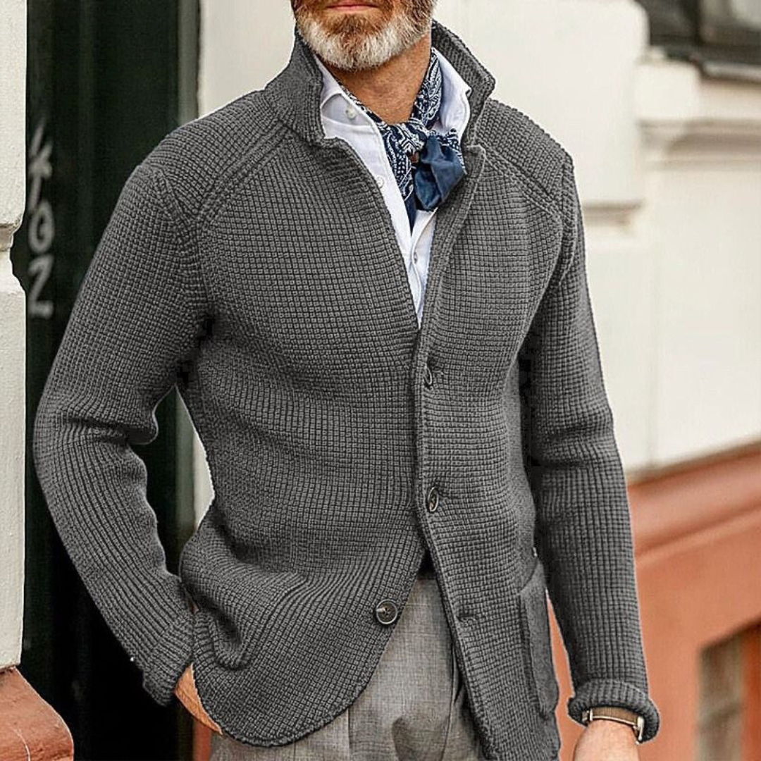 ARTHUR – CLASSIC KNIT BUTTON CARDIGAN