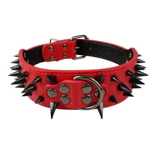 Dog collar with studs for large dogs Azura