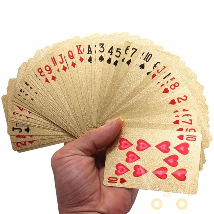 Azura | 24K Gold Plated Playing Card with Wood - Style Box