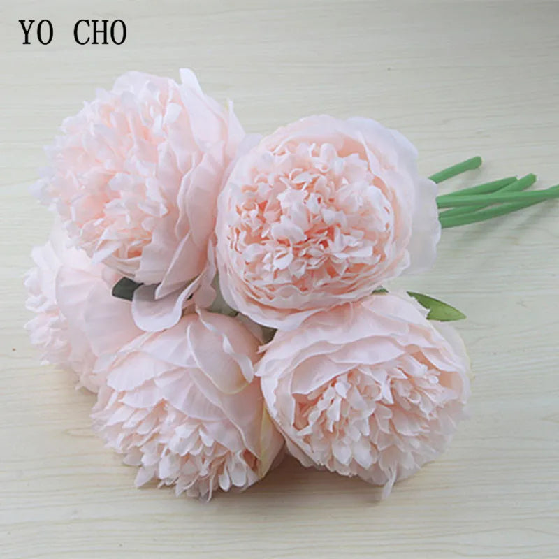 BowLift | Large Peony Silk Flower Bouquet Set