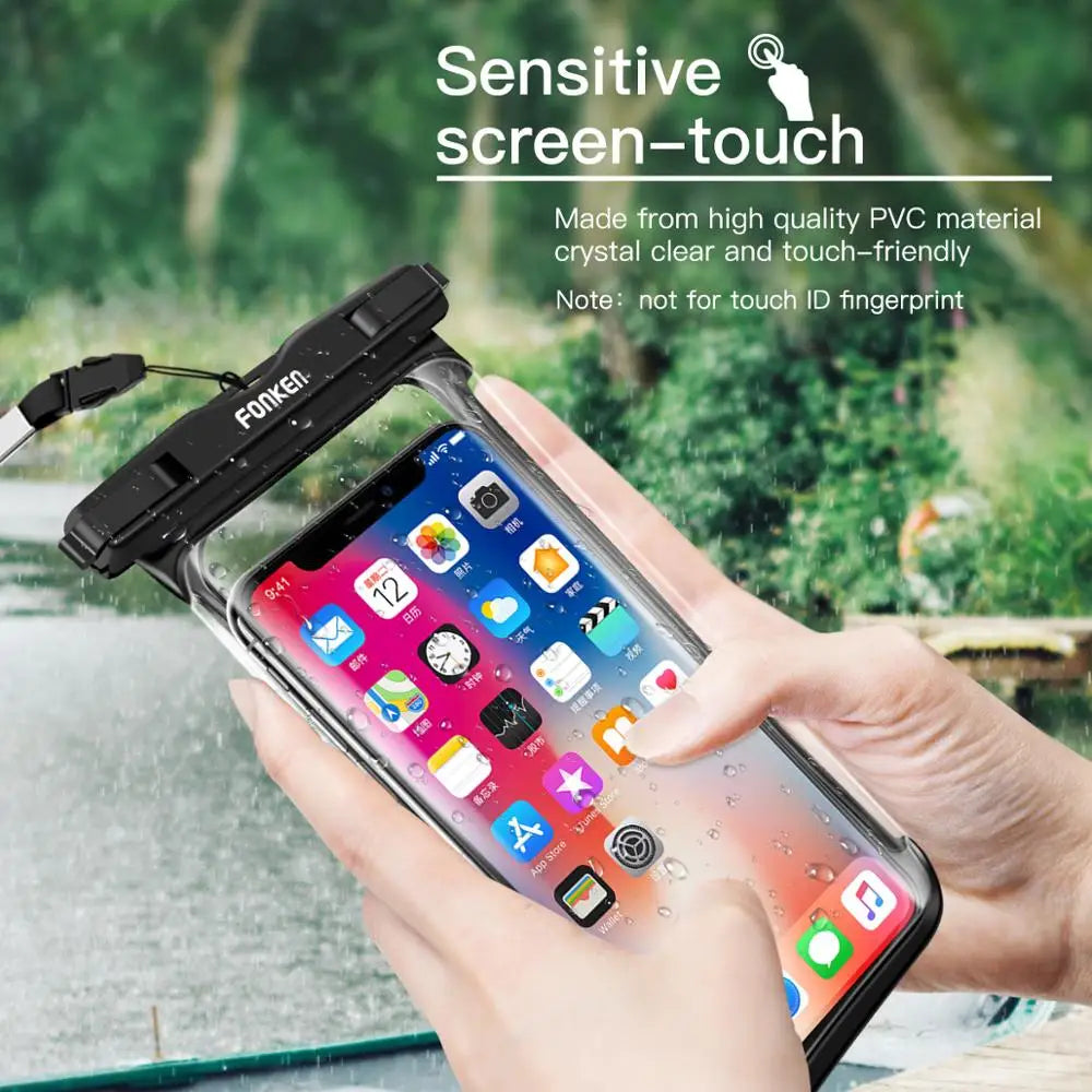 Azura | Waterproof Smartphone Case DryVault | Full View Design | Side Accessible | With Carrying Strap