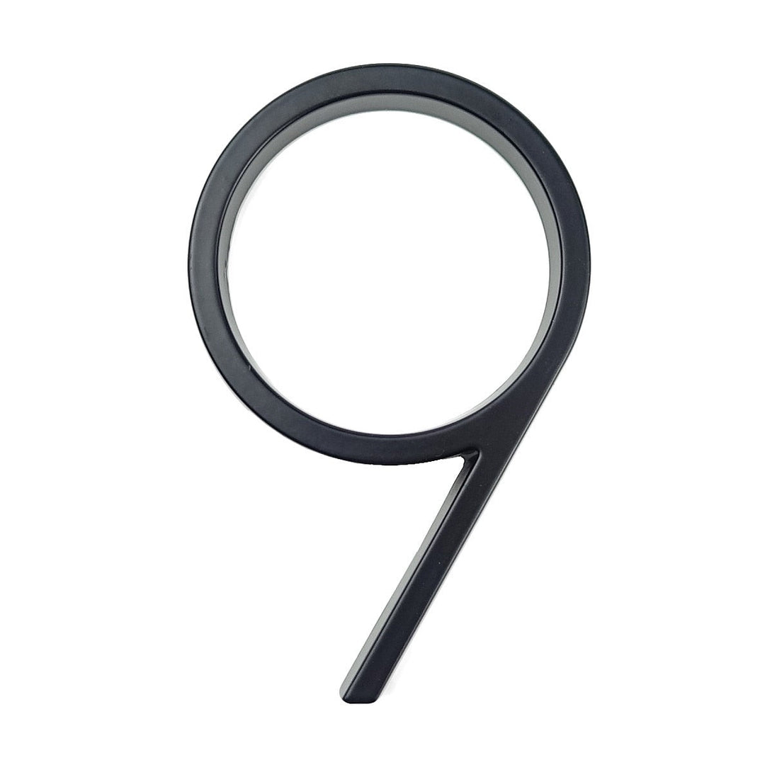 BowLift | Large modern metal house number address accessory