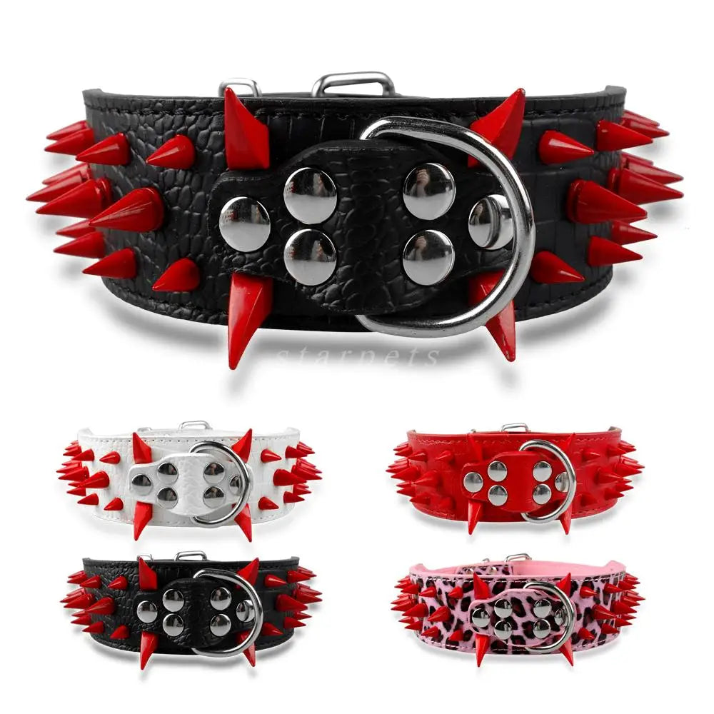 Dog collar with studs for large dogs Azura
