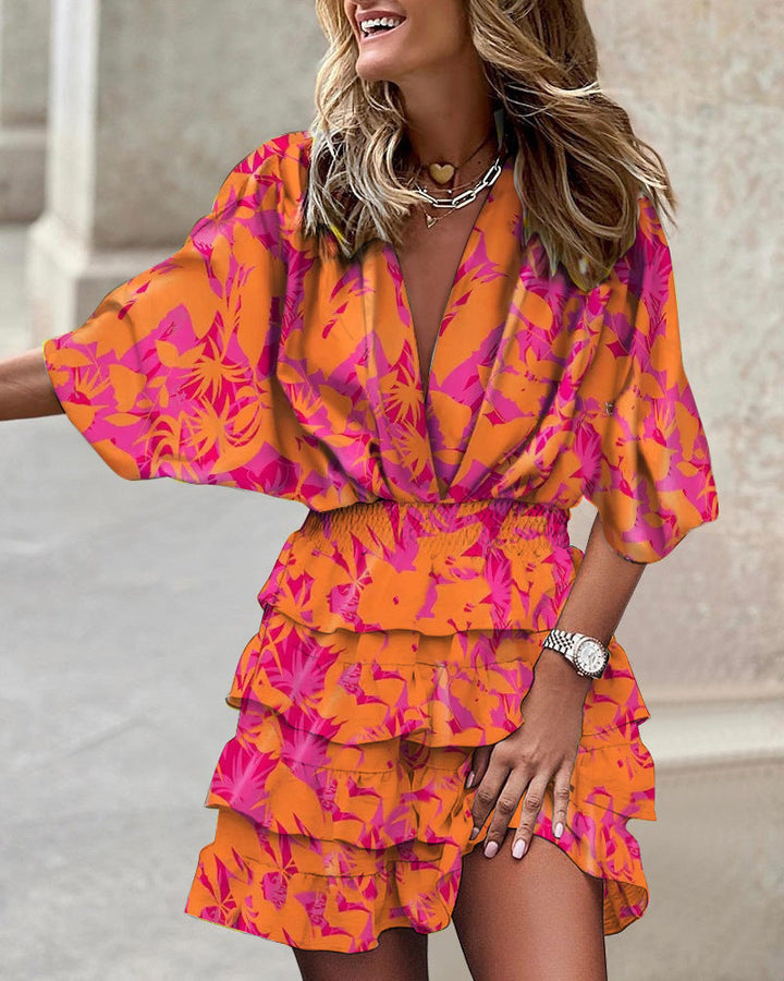 Midi Floral Dress - Timeless Elegance