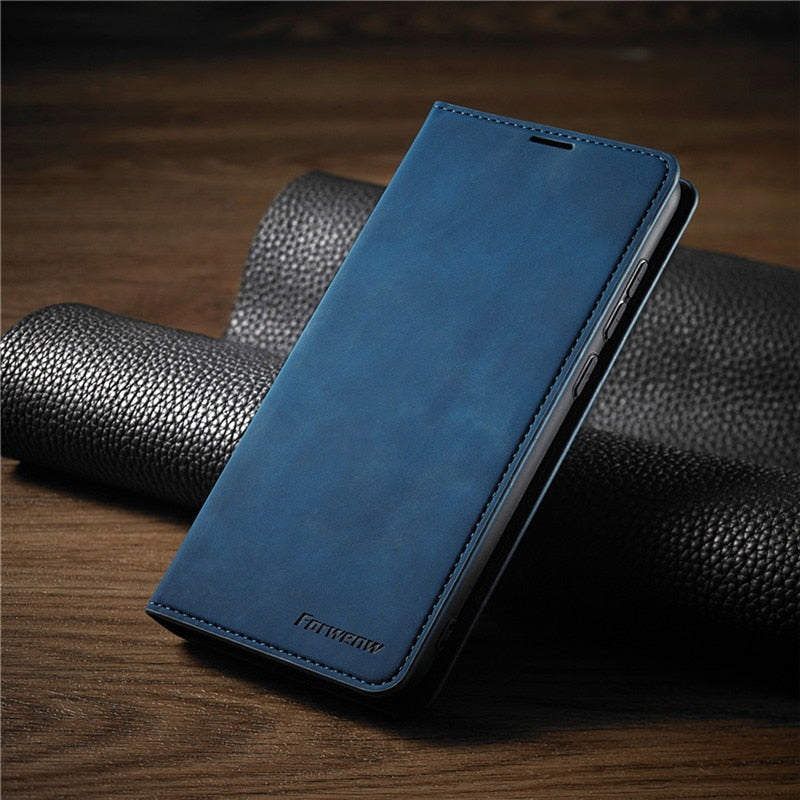 Azura | Huawei Case: Magnetic Leather Bag for Stylish Protection
