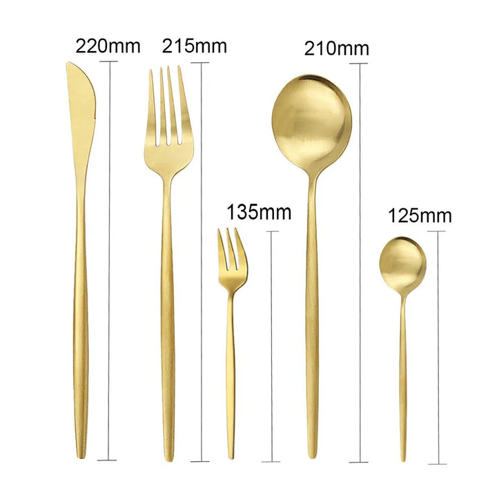 BowLift | High-Quality Stainless Steel Cutlery Set for 6 People - Elegant Cutlery Collection