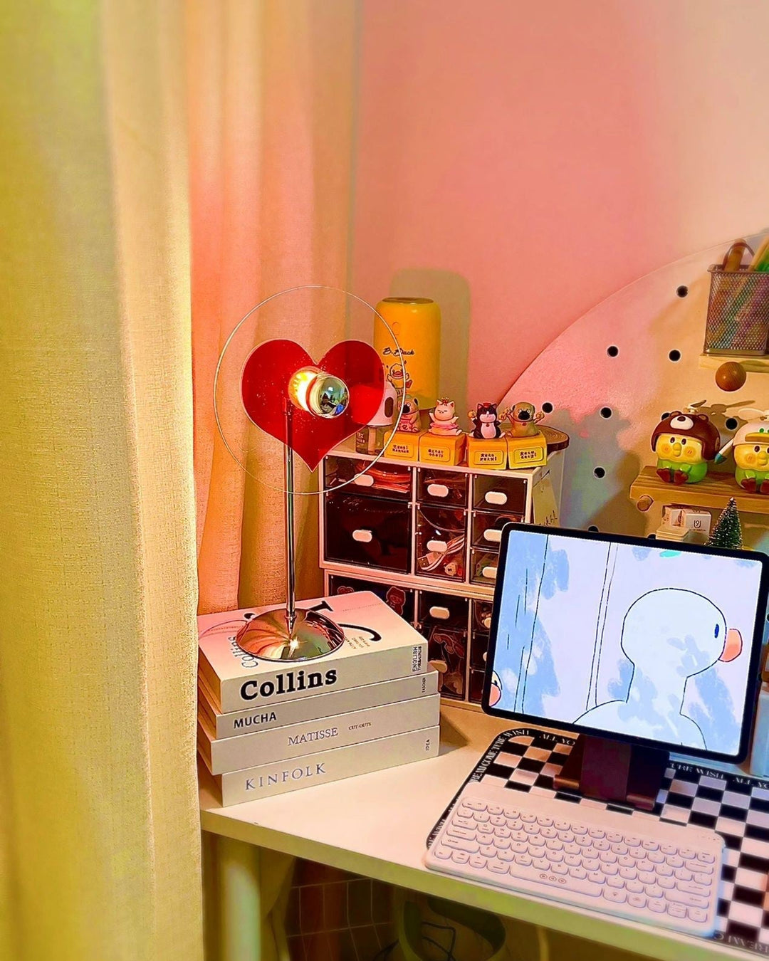 BowLift | LoveGlow – Elegant Table Lamp with Rechargeable LED
