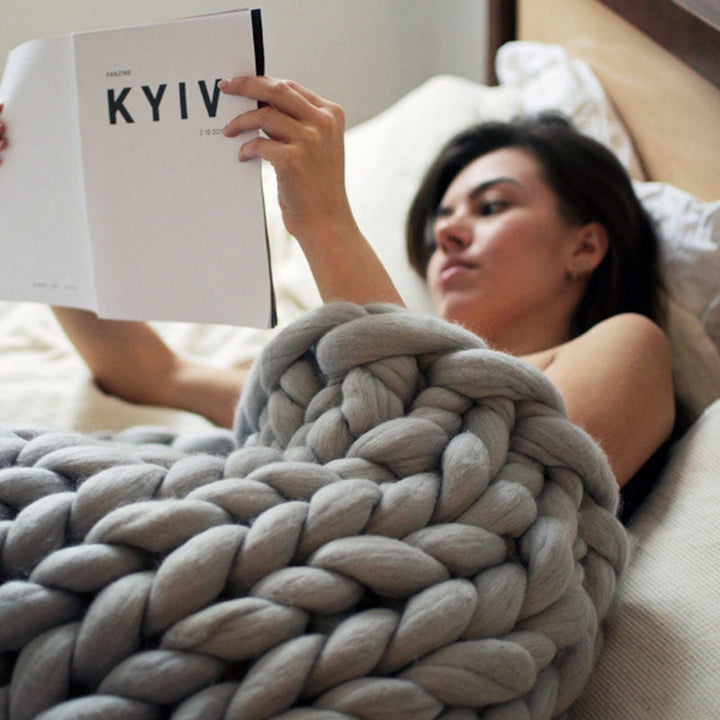 Azura | Heavy Knit Blanket