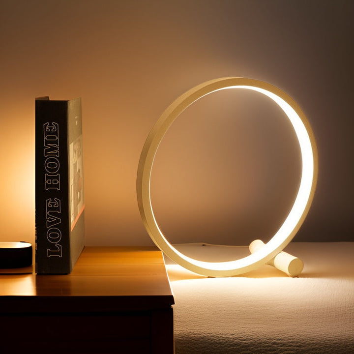 BowLift | LED Minimalist Dimmable Round Table Lamp - RumiLight