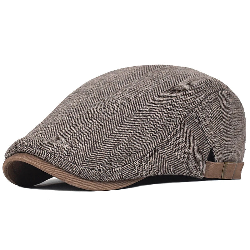 Beeckhoven™ | Modern Men's Cap with Herringbone Pattern