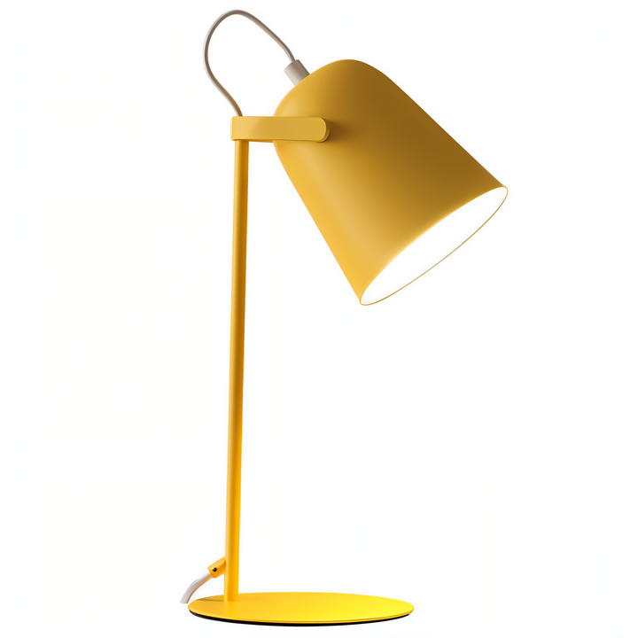 BowLift | Macaron Table Lamp - Nordic Yellow Desk Lamp - Adjustable Lamp