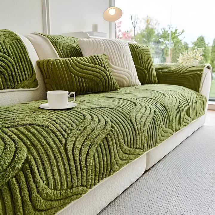 BowLift | CushShield | Non-slip velvet sofa cover for 2-4 seater