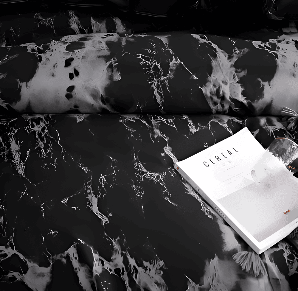 BowLift | Luxury 3-Piece Bedding Set with Marble Print