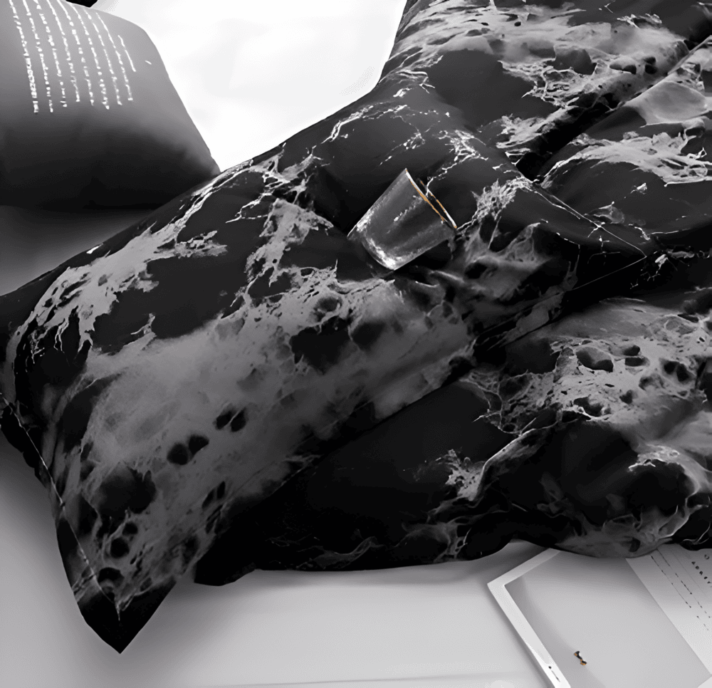BowLift | Luxury 3-Piece Bedding Set with Marble Print