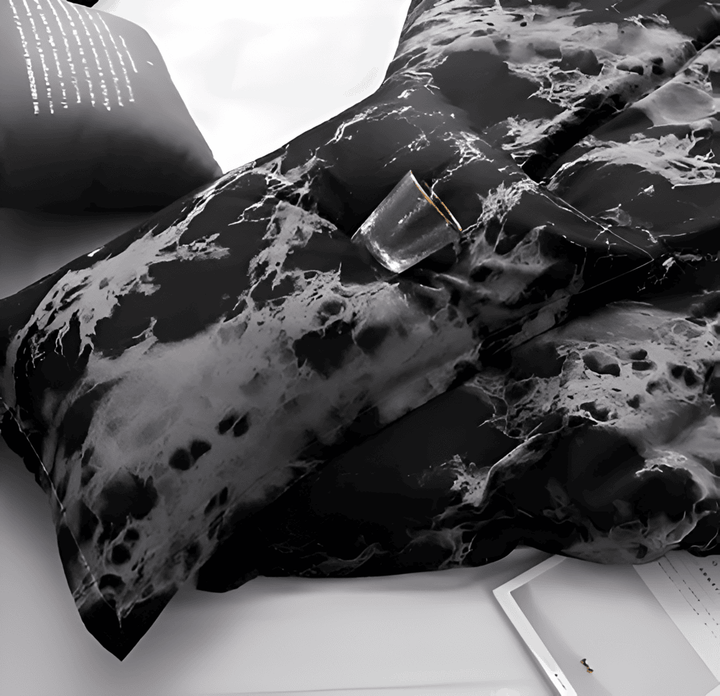 BowLift | Luxury 3-Piece Bedding Set with Marble Print