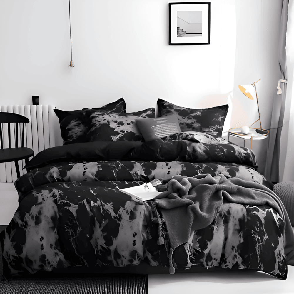 BowLift | Luxury 3-Piece Bedding Set with Marble Print
