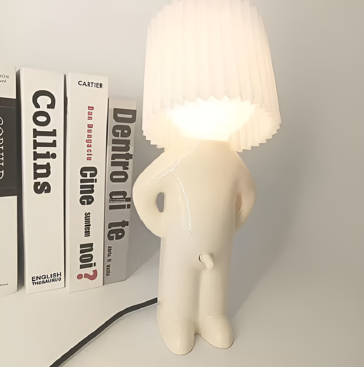 BowLift | Lil'Lad table lamp | Creative LED night light in Shy Boy design